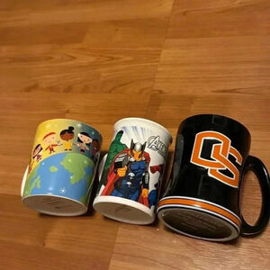 Lot of 3 Mugs Avenger, Around the world, OSU